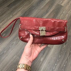 Red Jennifer Lopez Wristlet